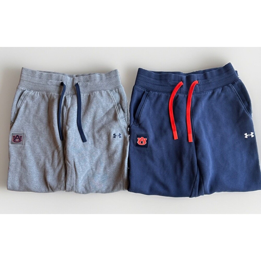 Under Armour Auburn Tigers Joggers Pants Lot Size M War Eagle NCAA Fleece